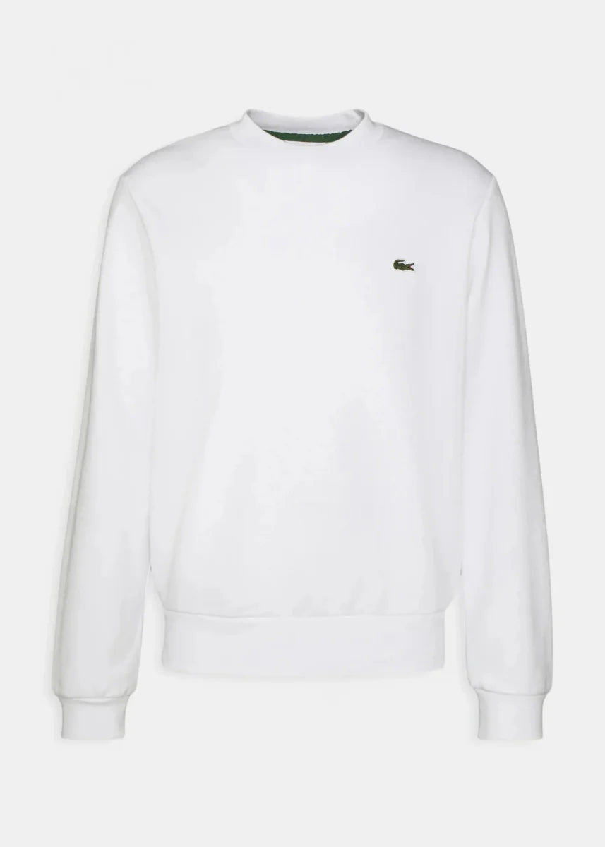 Sweat Lacoste blanc - French Destock