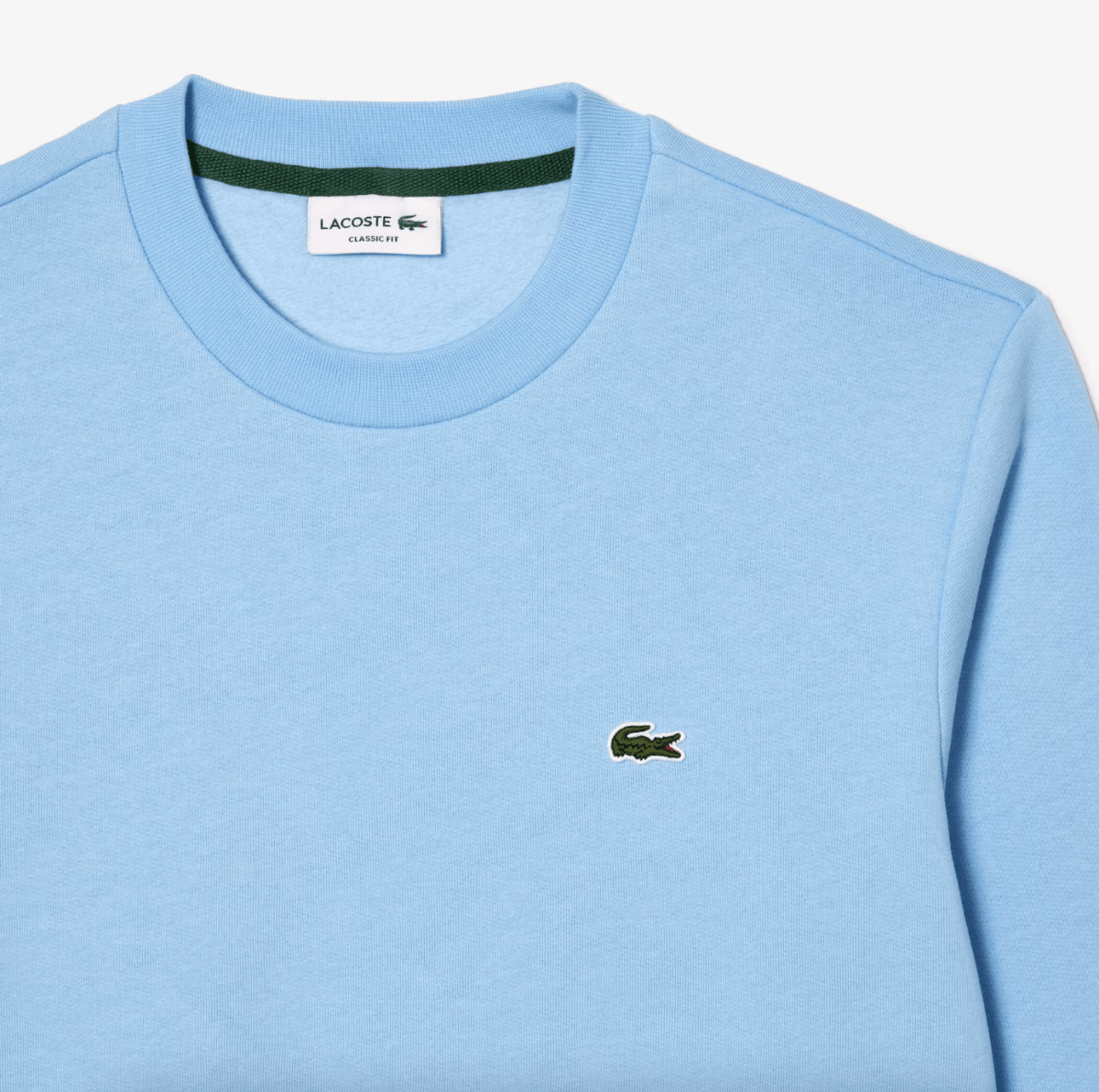 Sweat Lacoste bleu clair - French Destock