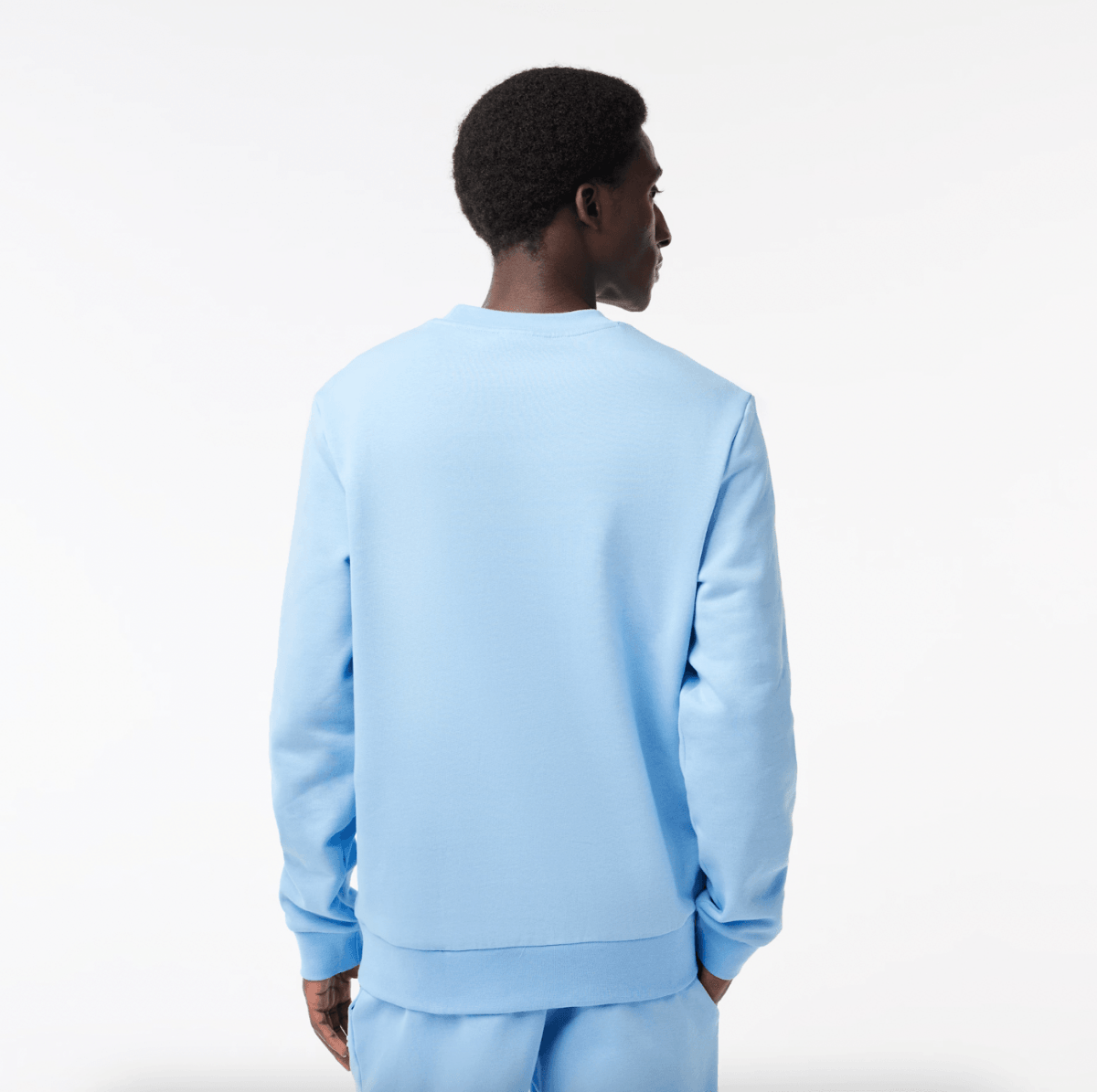 Sweat Lacoste bleu clair - French Destock
