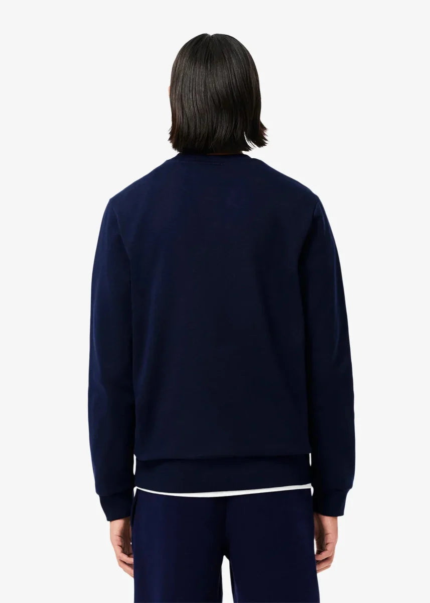 Sweat Lacoste marine - French Destock