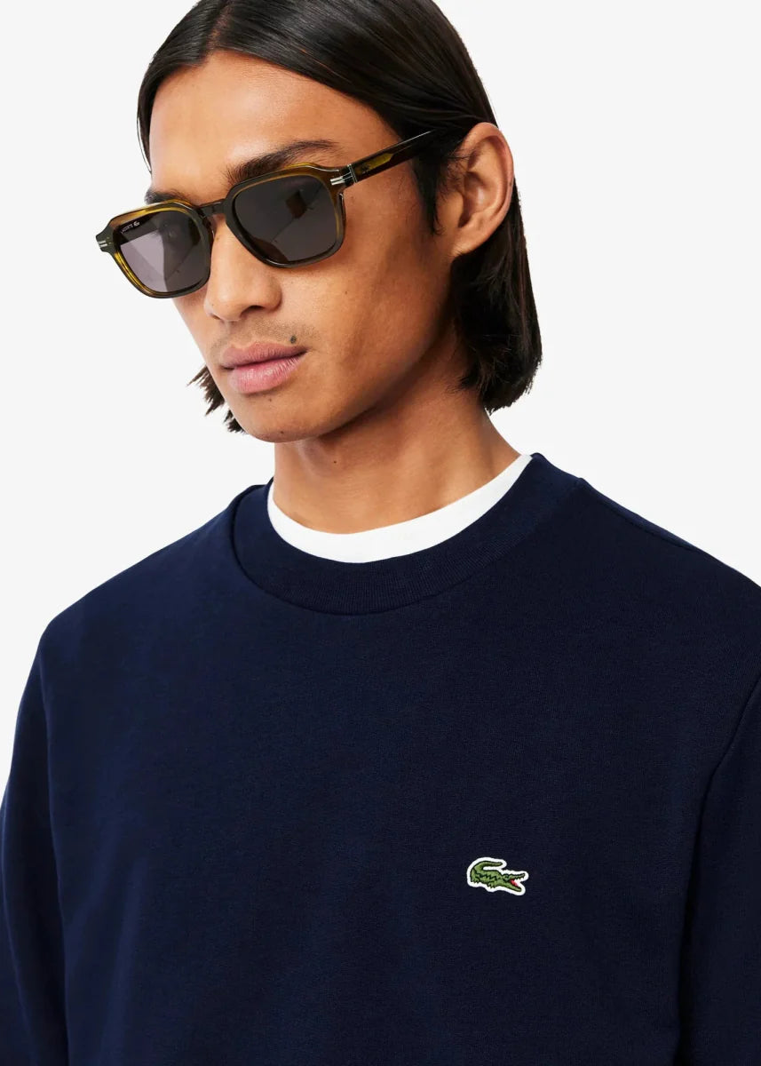 Sweat Lacoste marine - French Destock