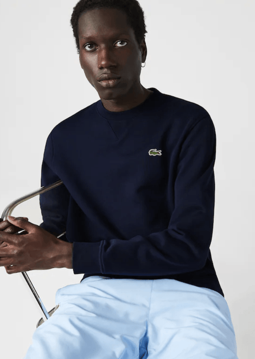 Sweat Lacoste marine - French Destock