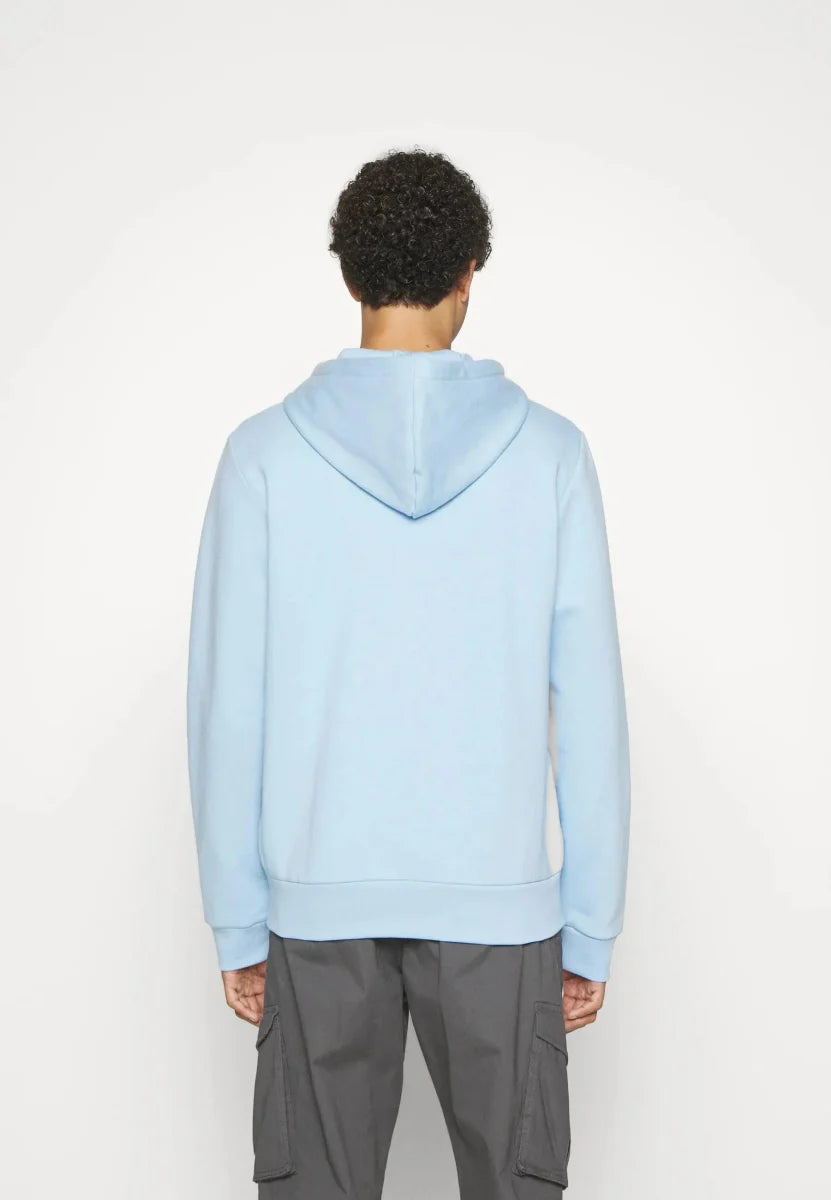 Sweat zippé à capuche Lacoste bleu clair - French Destock