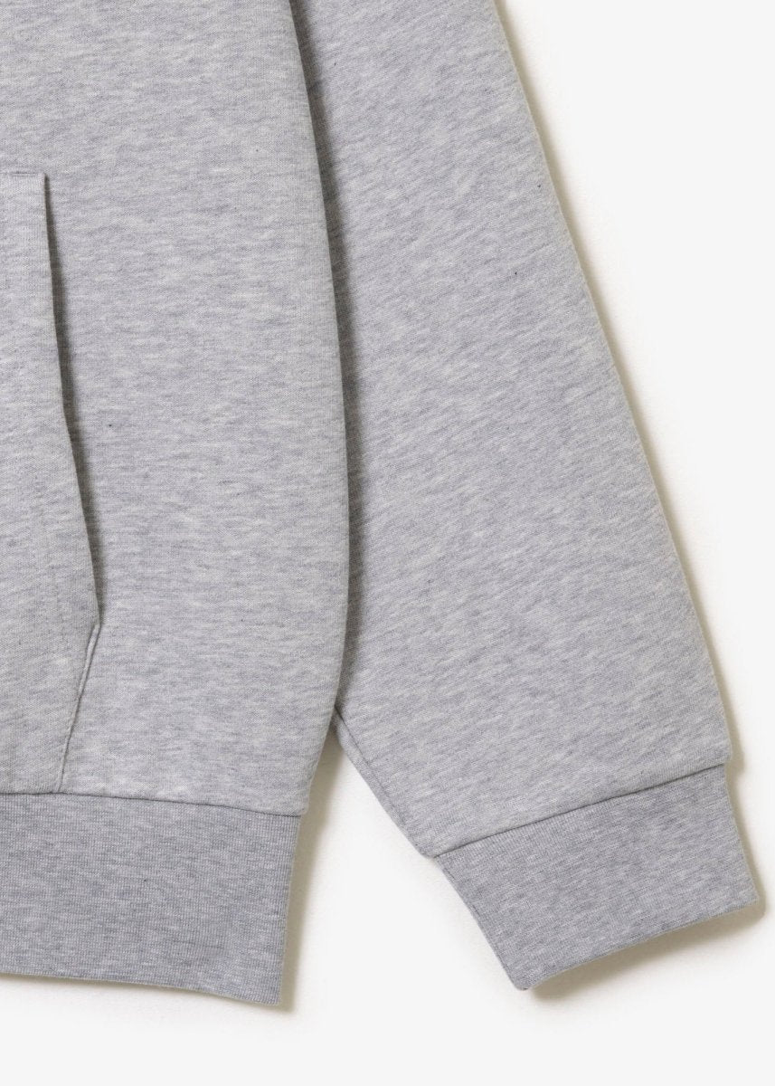 Sweat zippé à capuche Lacoste gris - French Destock