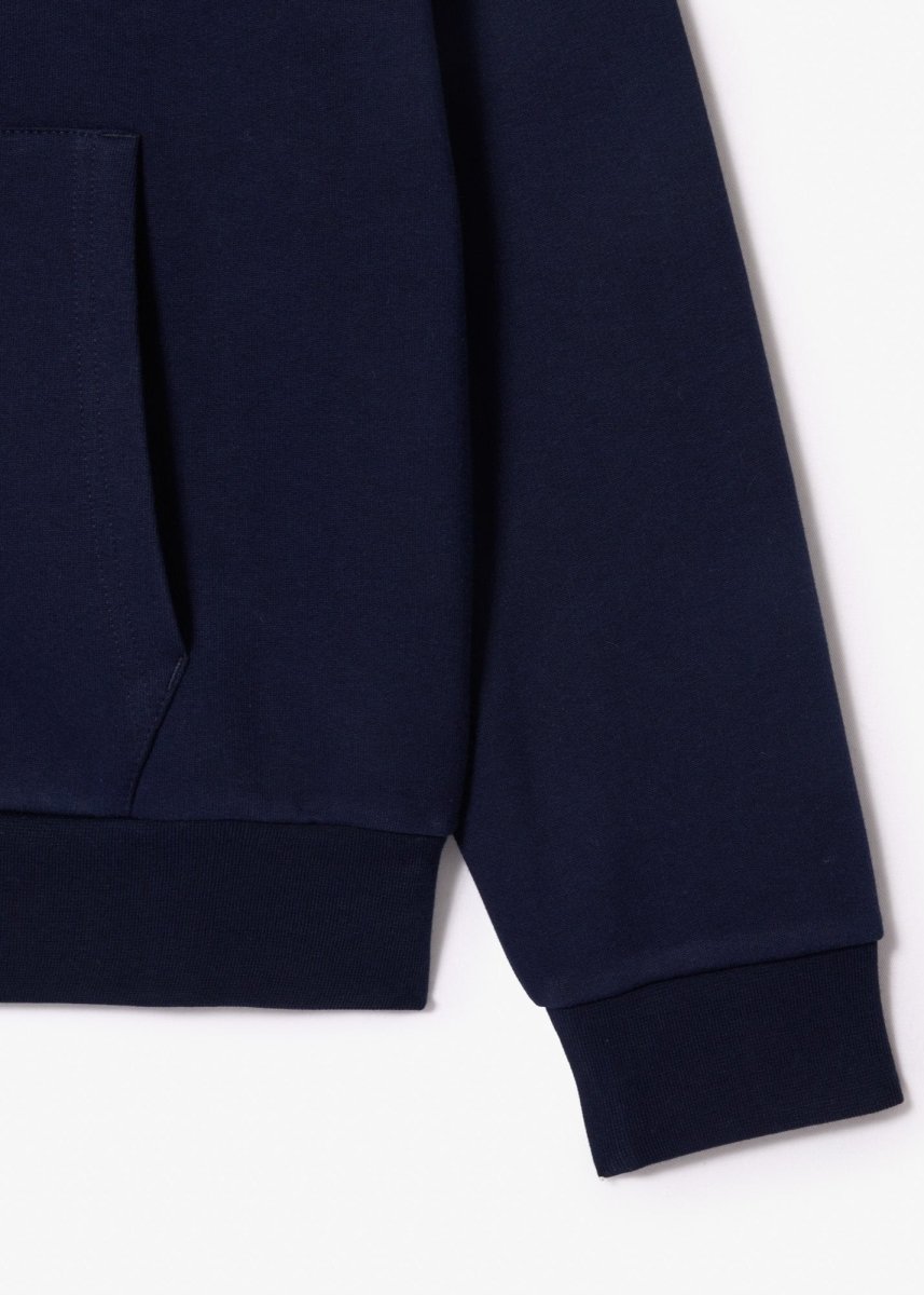 Sweat zippé à capuche Lacoste marine - French Destock