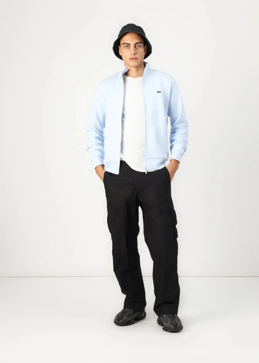 Sweat zippé Lacoste bleu - French Destock