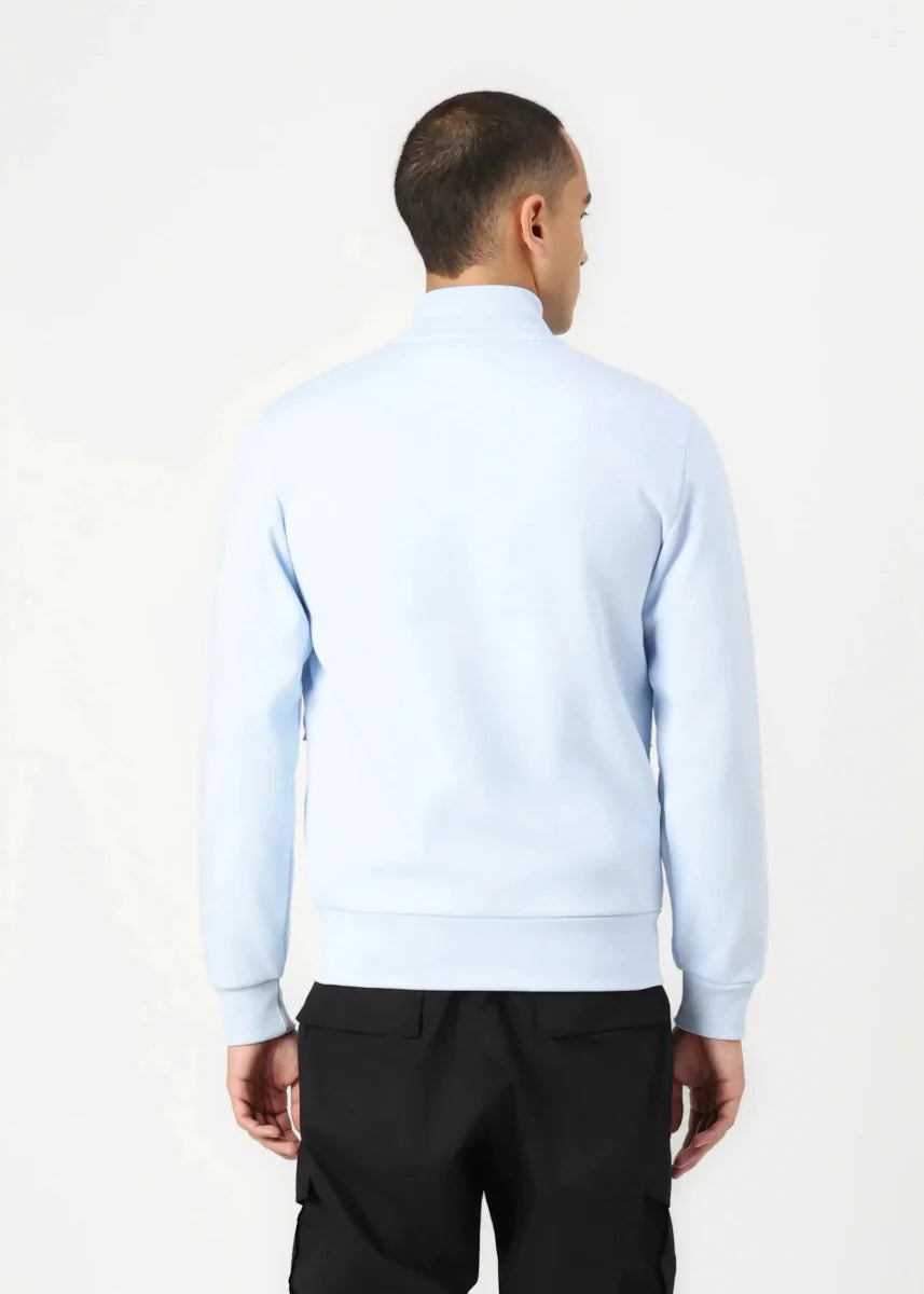 Sweat zippé Lacoste bleu - French Destock