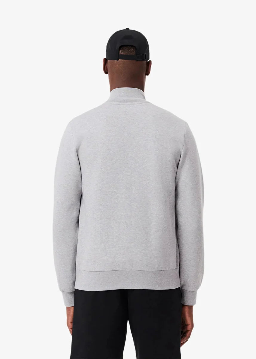 Sweat zippé Lacoste gris - French Destock