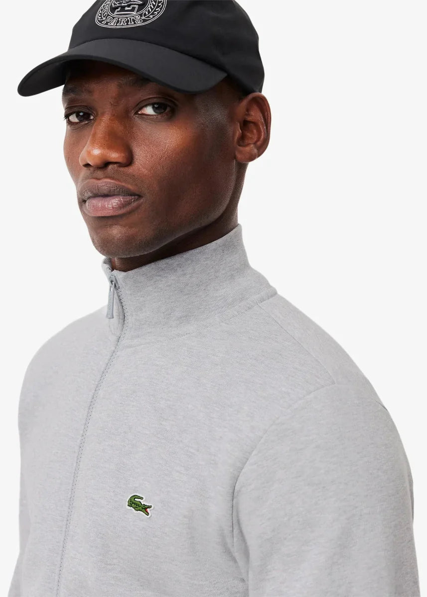 Sweat zippé Lacoste gris - French Destock