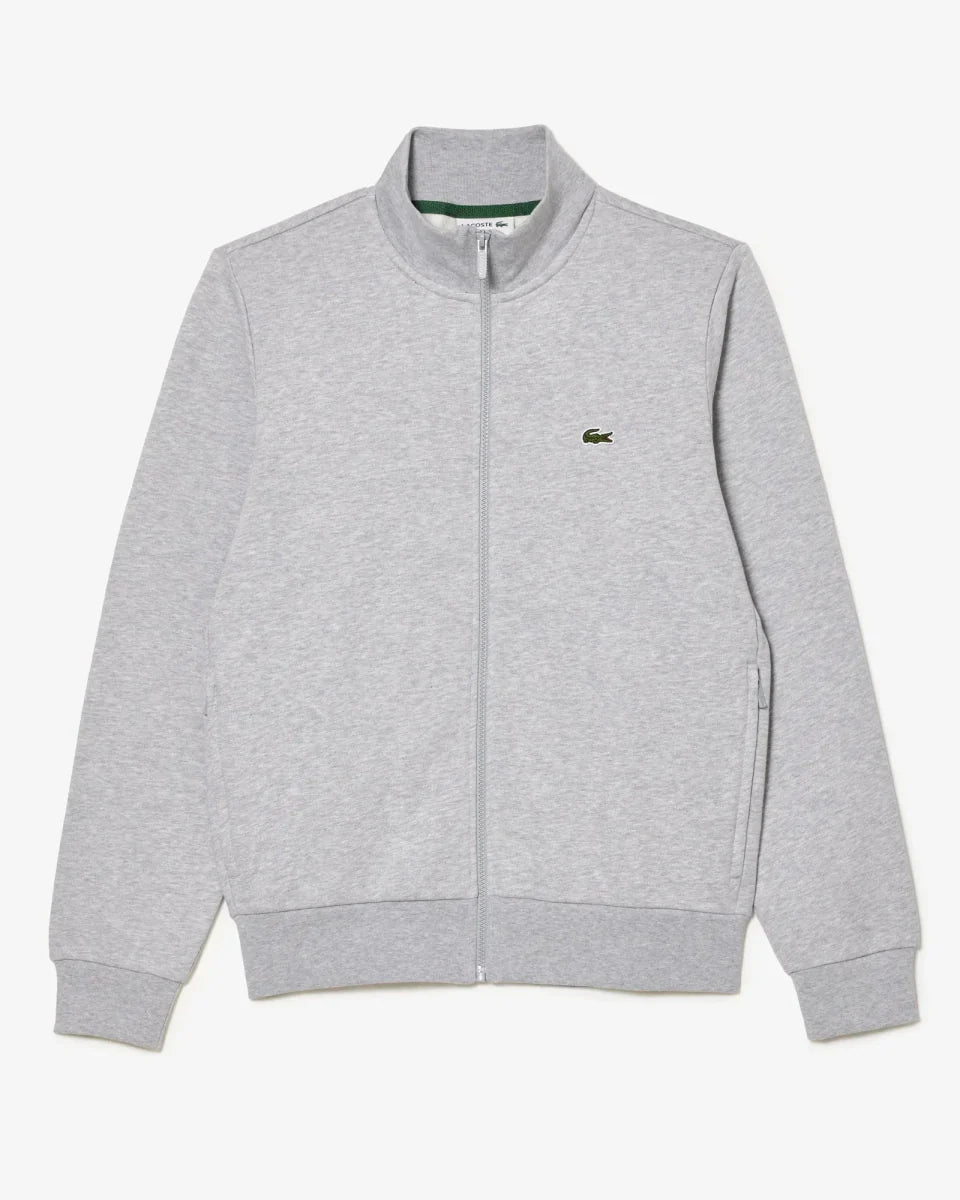 Sweat zippé Lacoste gris - French Destock