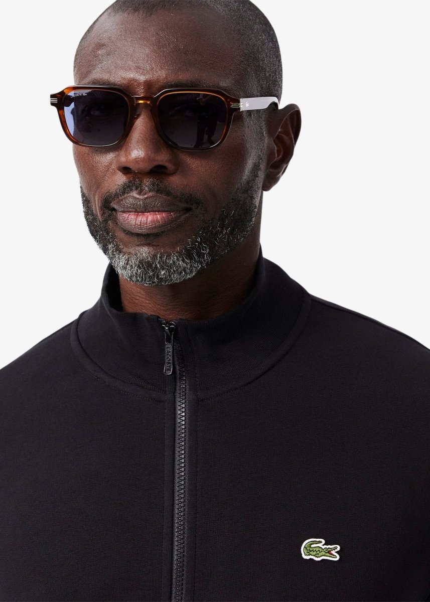 Sweat zippé Lacoste noir - French Destock