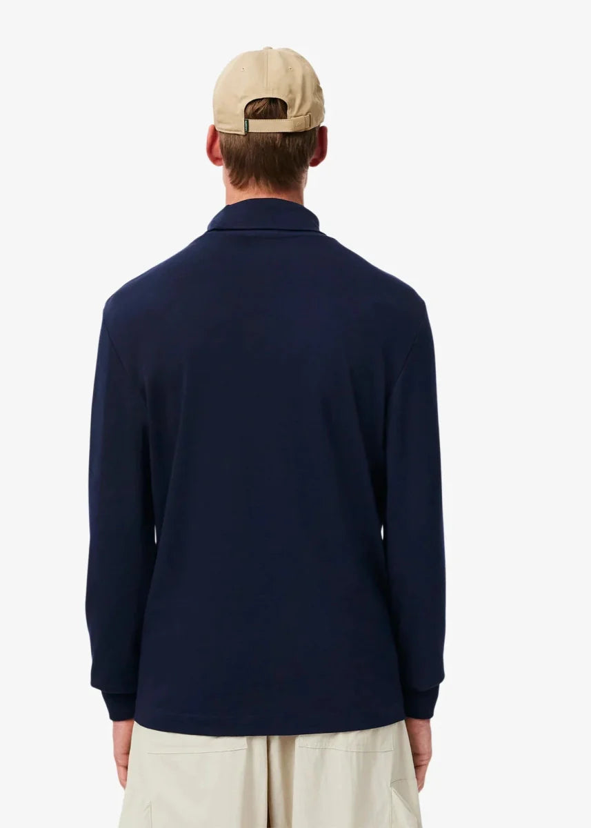 T-Shirt col roulé Lacoste marine - French Destock