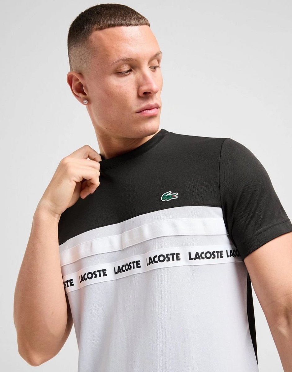 T-shirt Colour Block Tape Homme - French Destock