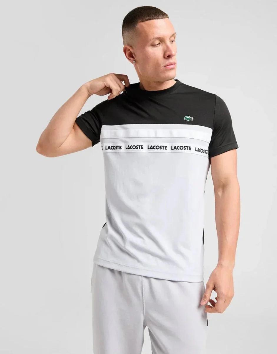 T-shirt Colour Block Tape Homme - French Destock
