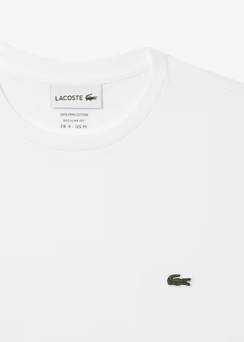 T-shirt Lacoste blanc - French Destock