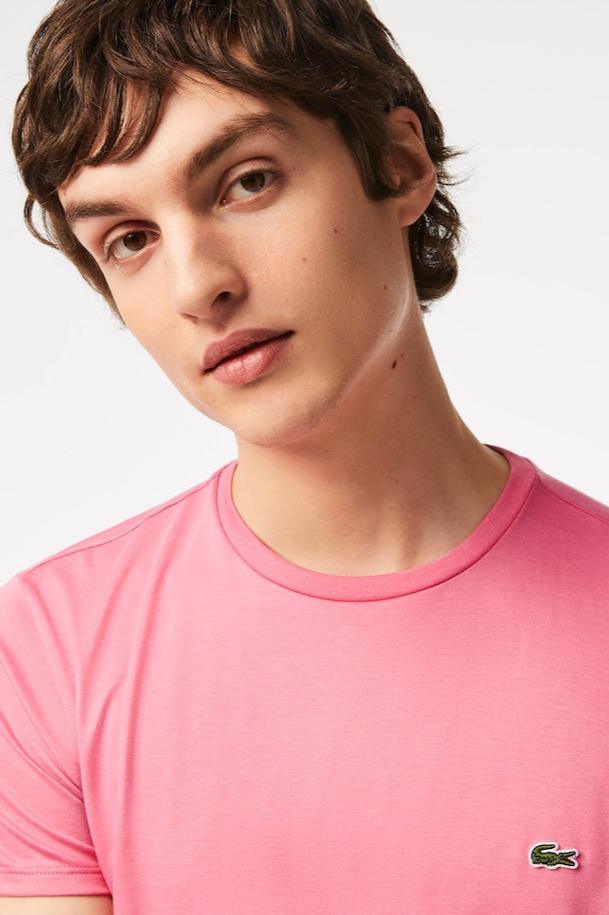 T-Shirt Lacoste rose - French Destock