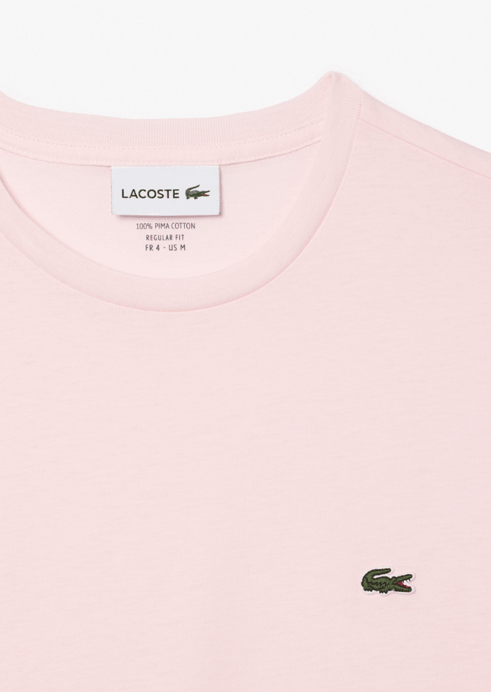 T-shirt Lacoste rose clair - French Destock