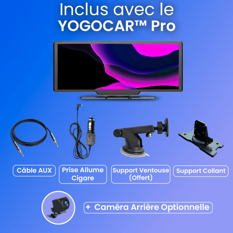 YOGOCAR™ Pro - Écran multimédia CarPlay - French Destock