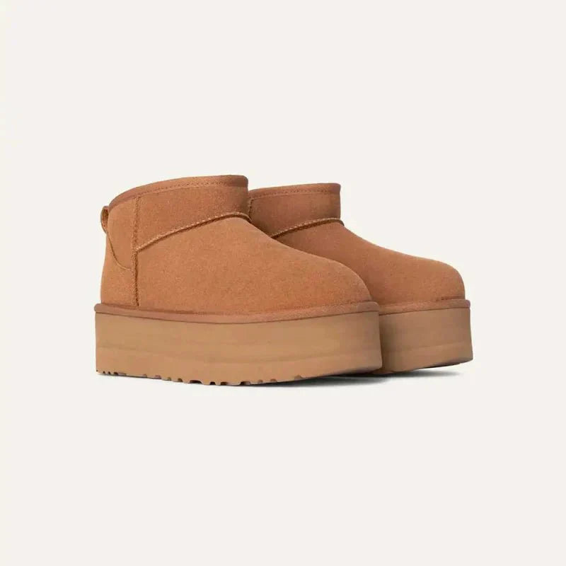 Botte Classic Ultra Mini Platform Chestnut - French Destock