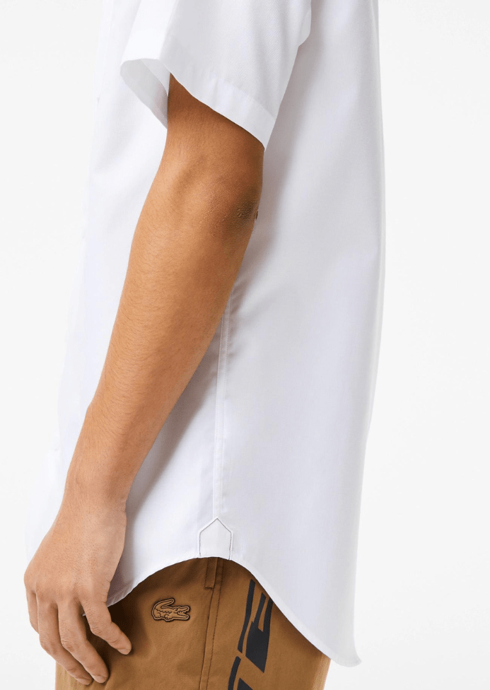 Chemise manches courtes Lacoste blanche - French Destock