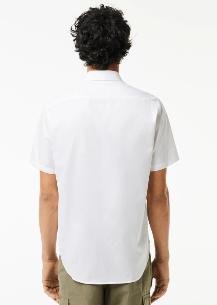 Chemise manches courtes Lacoste blanche - French Destock