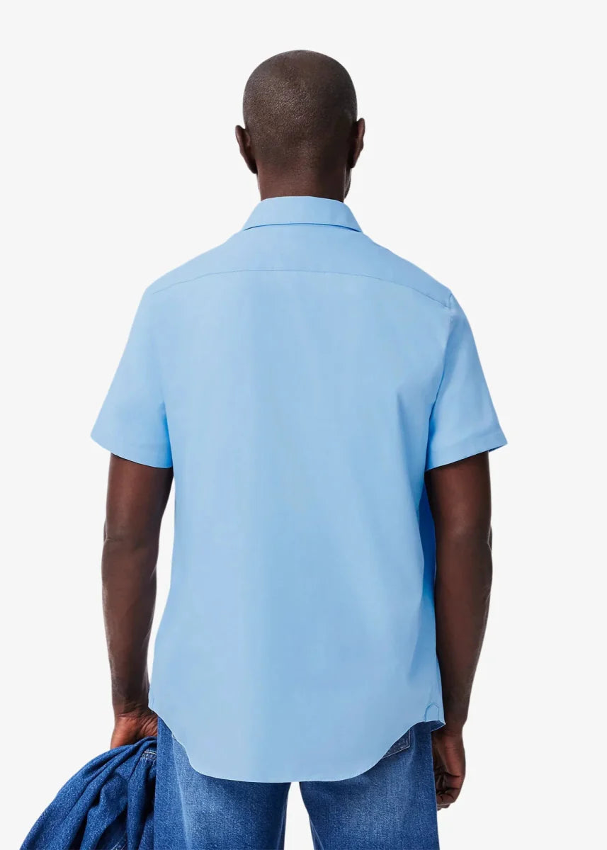 Chemise manches courtes Lacoste bleue - French Destock