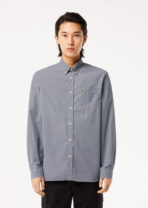 Chemise vichy Lacoste marine - French Destock