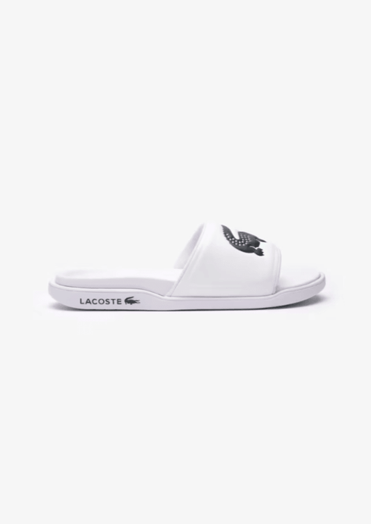Claquettes Lacoste blanches - French Destock