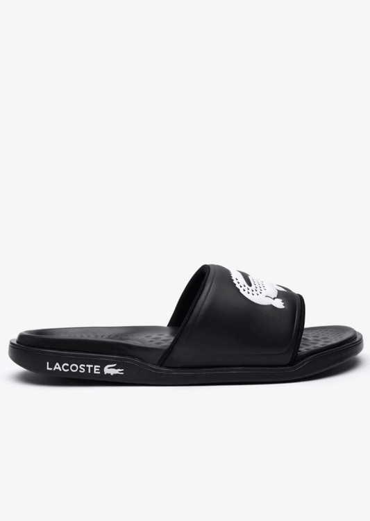 Claquettes Lacoste noires - French Destock