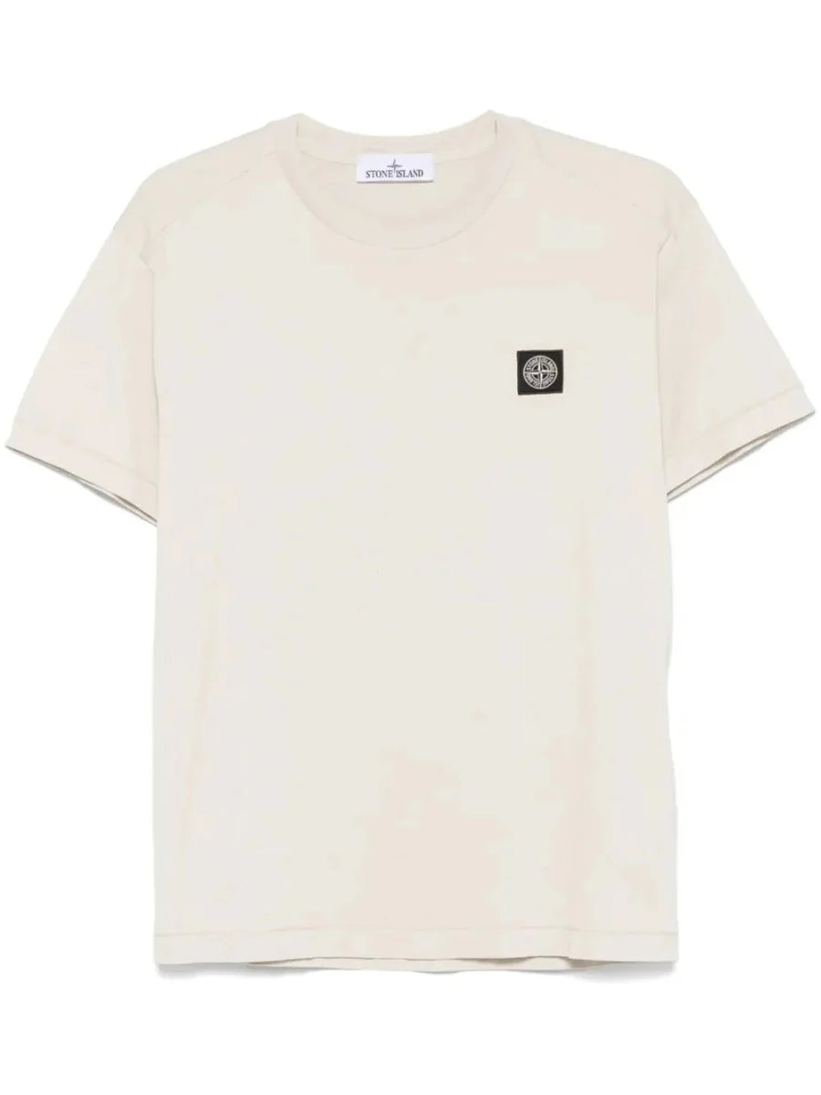 Compass - patch cotton T-shirt - French Destock