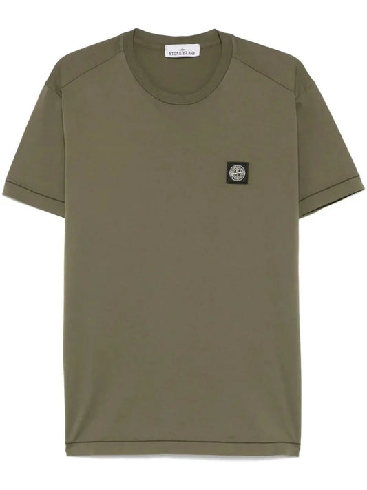 Compass - patch cotton T-shirt - French Destock