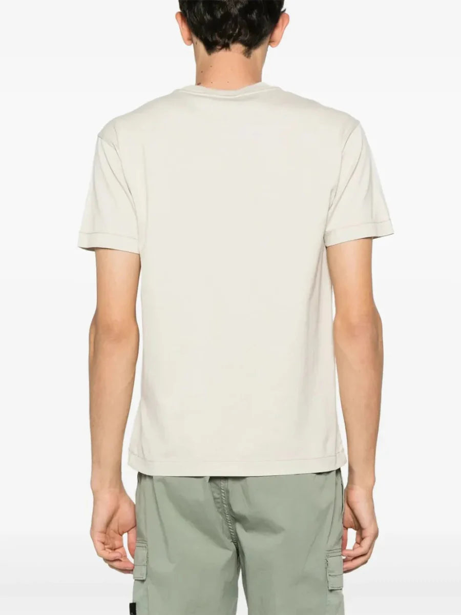 Compass - patch cotton T-shirt - French Destock
