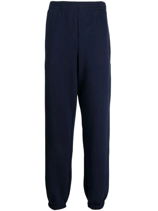 crocodile logo - patch fleece track pants - French Destock