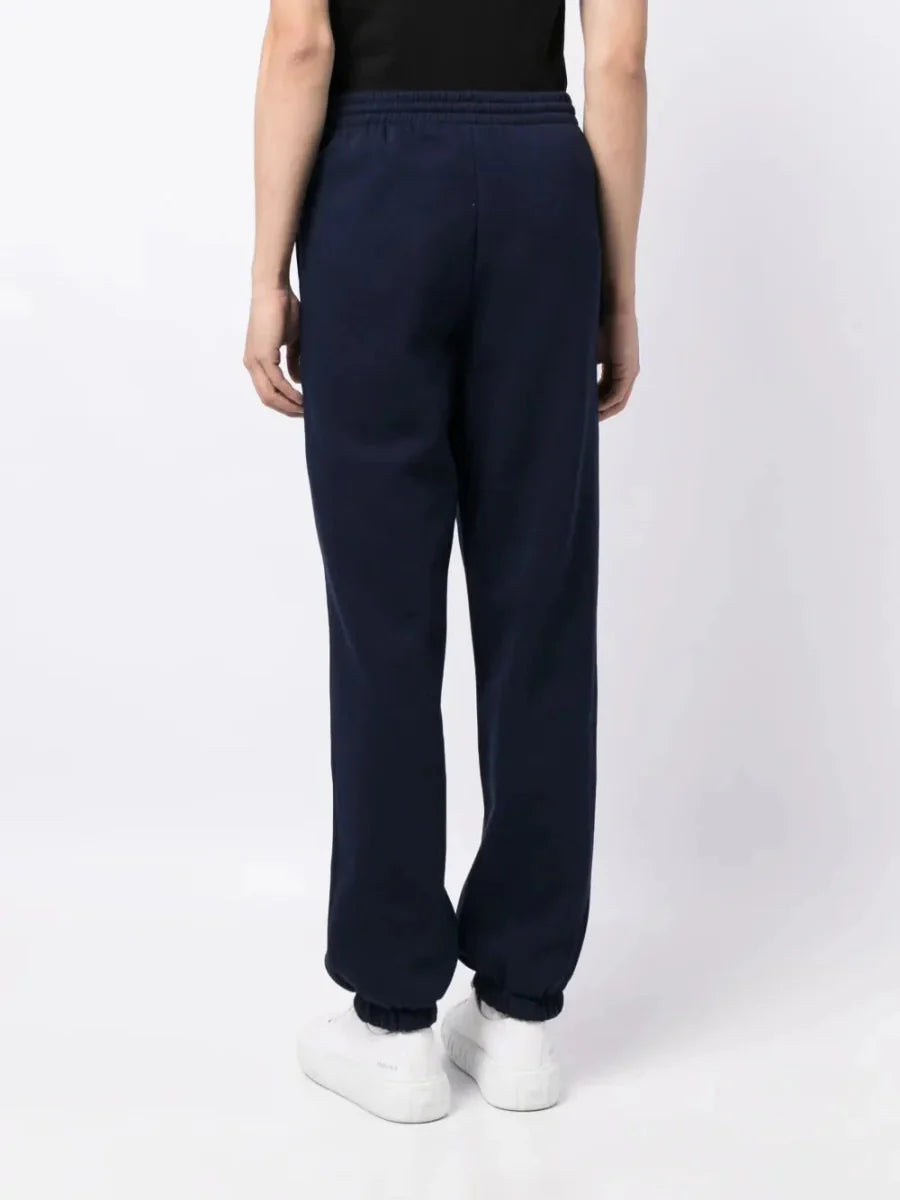 crocodile logo - patch fleece track pants - French Destock