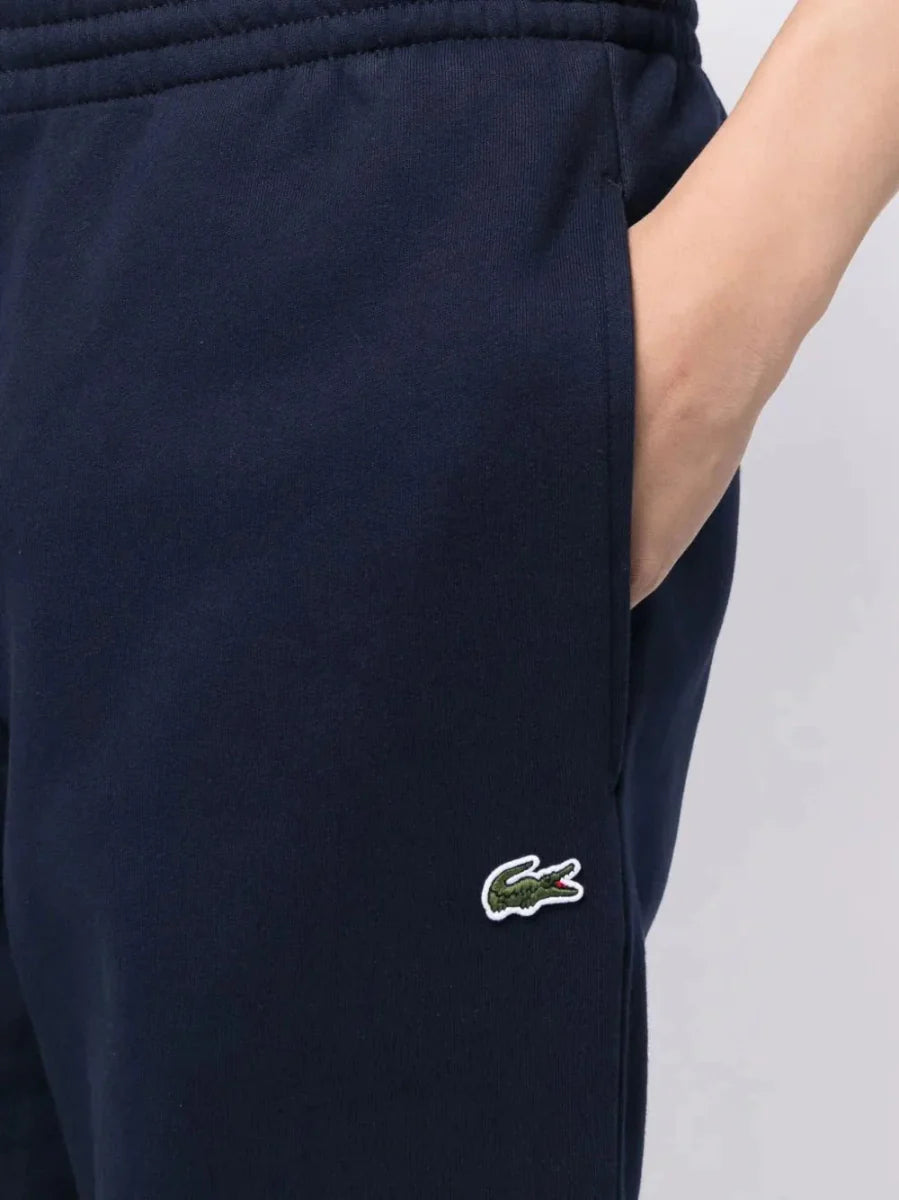 crocodile logo - patch fleece track pants - French Destock