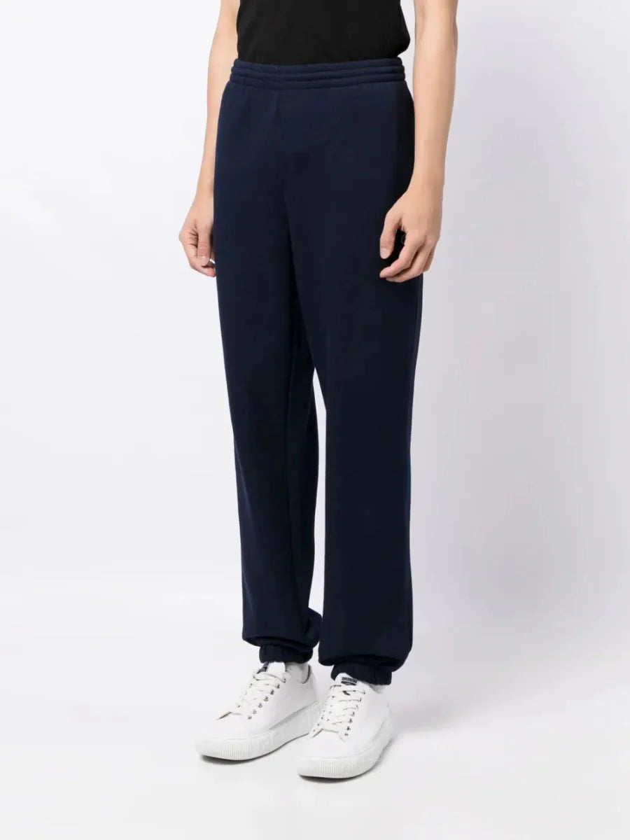 crocodile logo - patch fleece track pants - French Destock