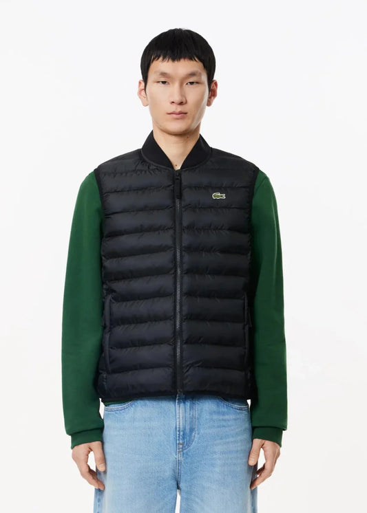 Doudoune sans manches Lacoste noire - French Destock