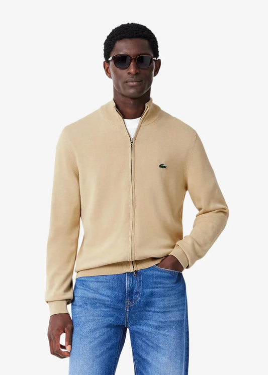 Gilet Lacoste beige - French Destock