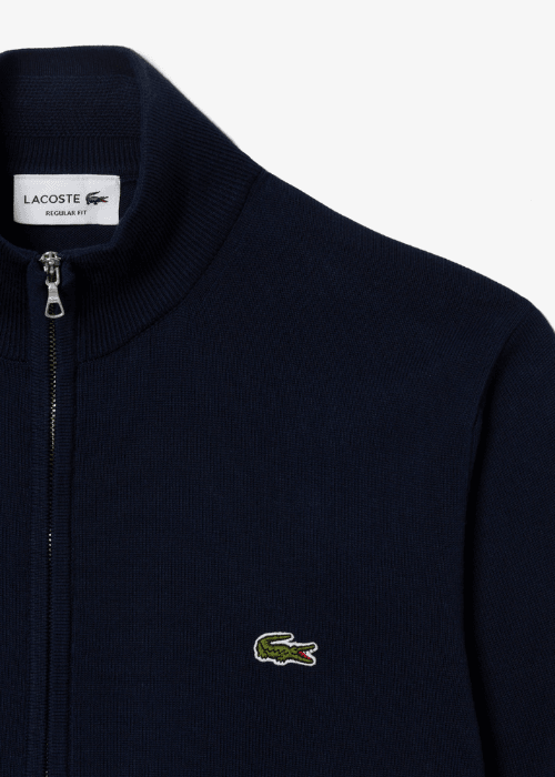 Gilet zippé Lacoste marine - French Destock