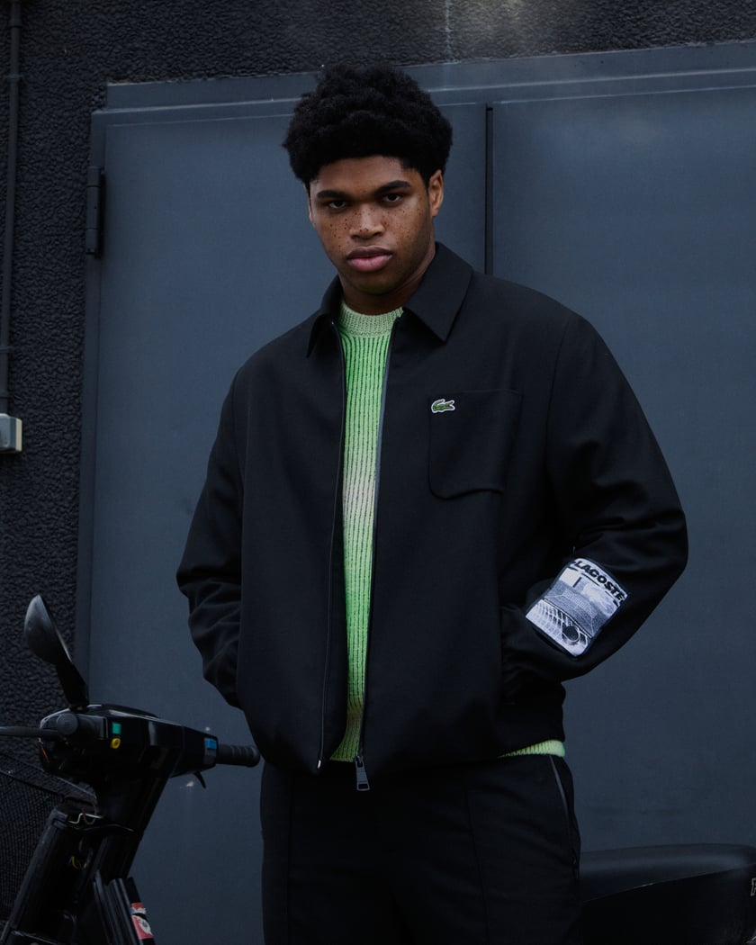 Men's Cropped Track Jacket - French Destock