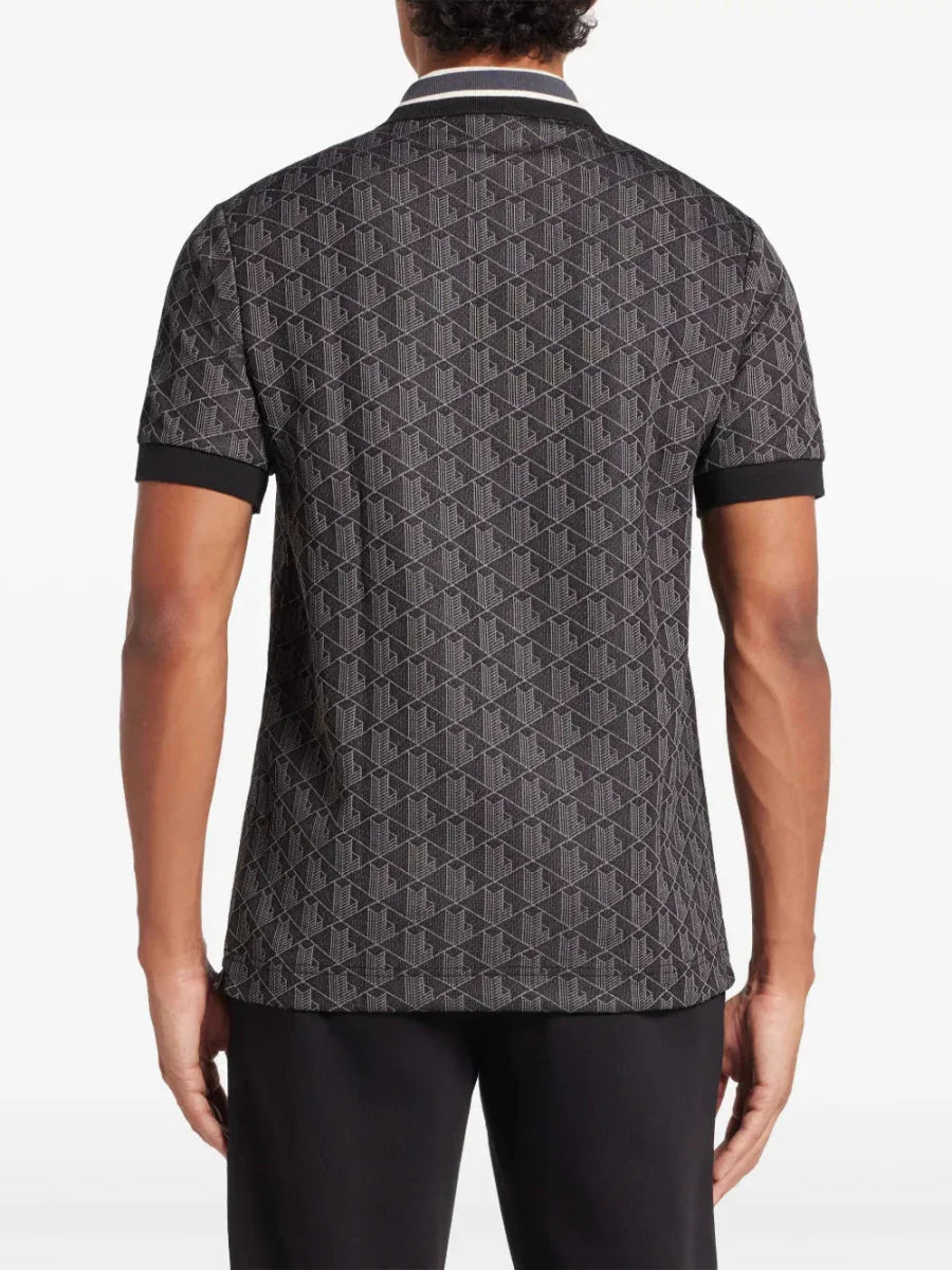 Monogram - jacquard polo shirt - French Destock