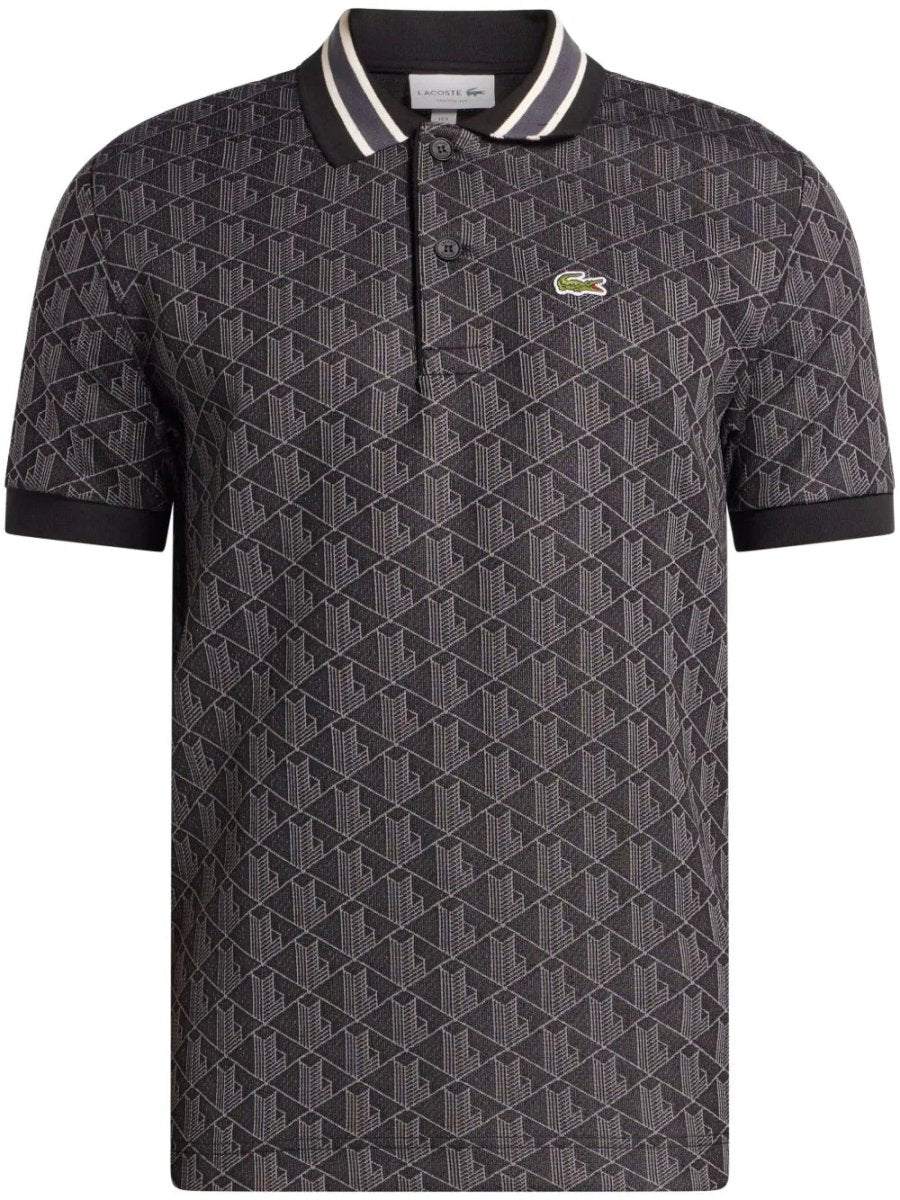 Monogram - jacquard polo shirt - French Destock