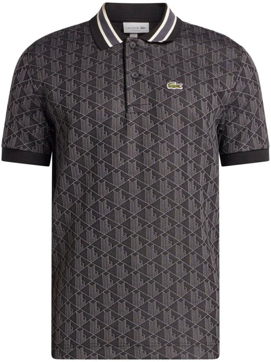 Monogram - jacquard polo shirt - French Destock