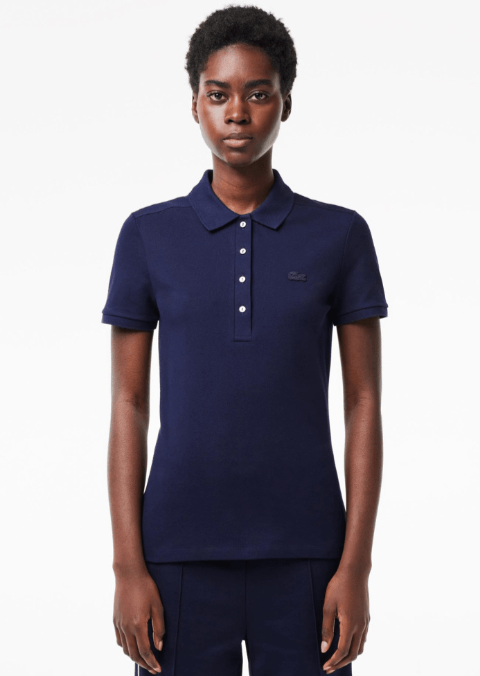 Polo femme Lacoste marine - French Destock