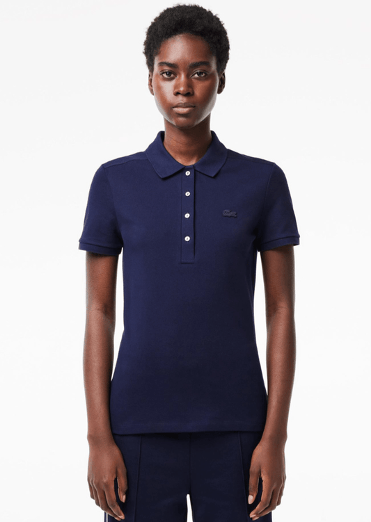 Polo femme Lacoste marine - French Destock