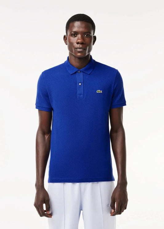 Polo L.12.12 Lacoste bleu - French Destock