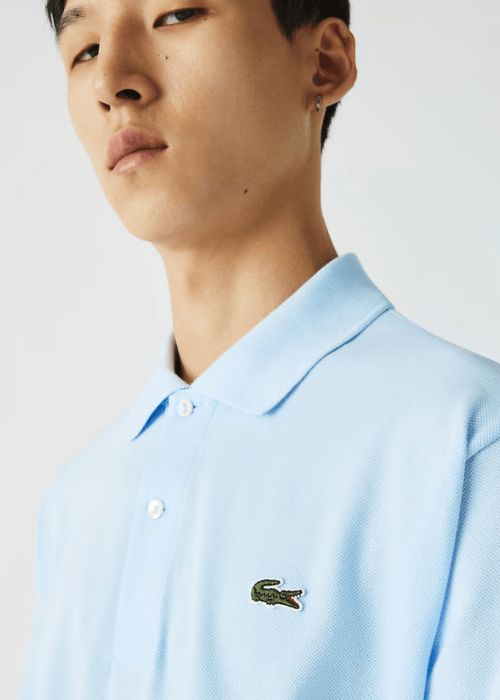 Polo L.12.12 Lacoste bleu clair - French Destock