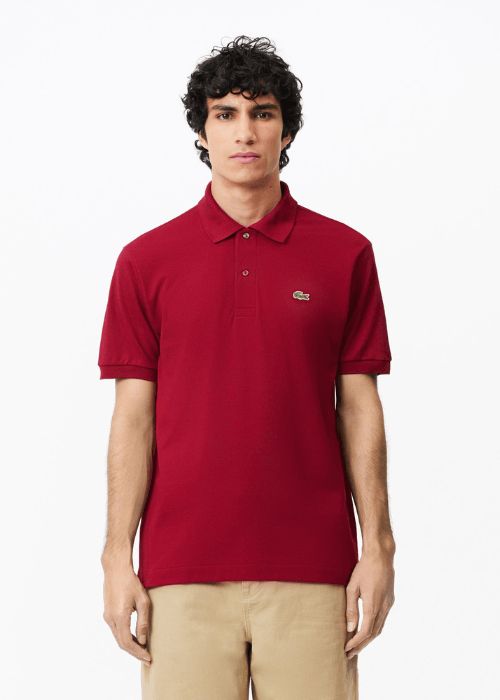 Polo L.12.12 Lacoste bordeaux - French Destock