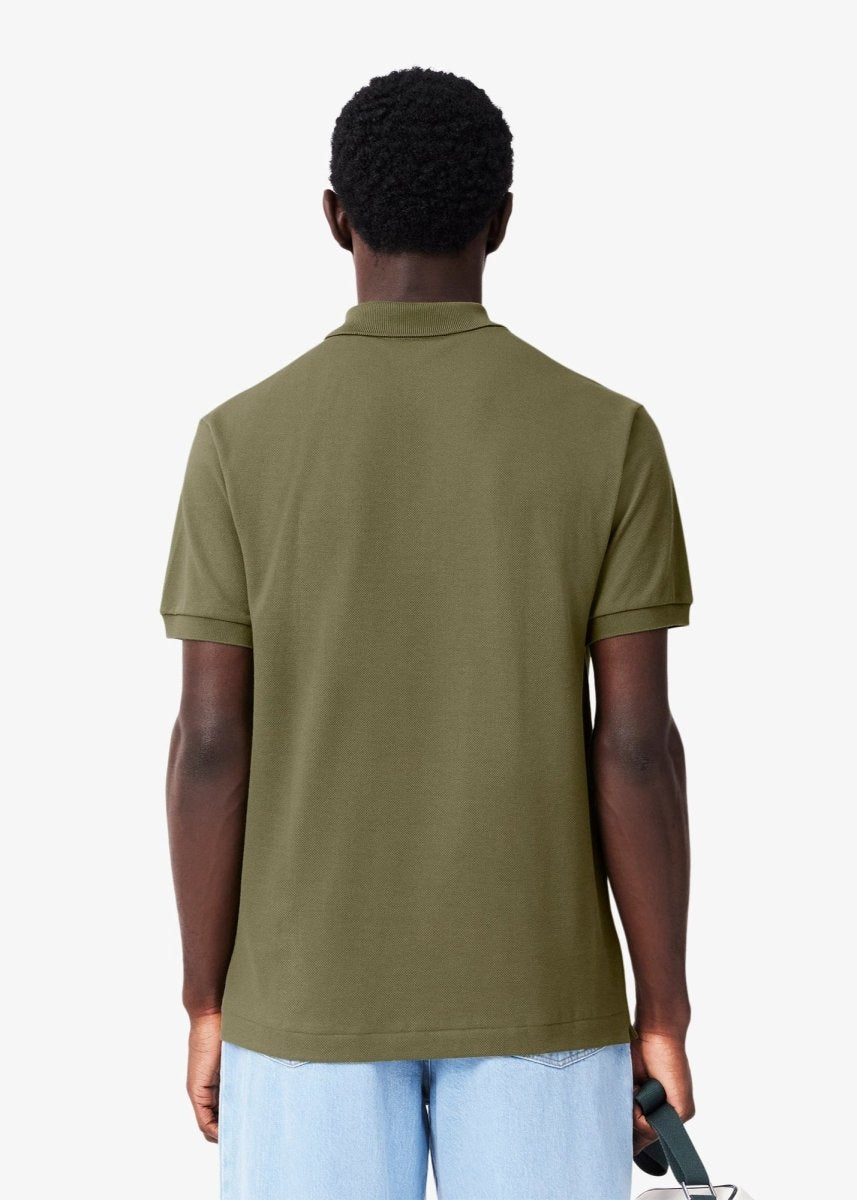 Polo L.12.12 Lacoste kaki - French Destock