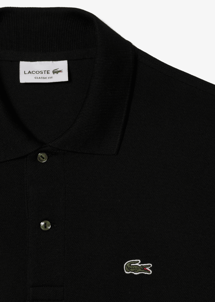 Polo L.12.12 Lacoste noir - French Destock